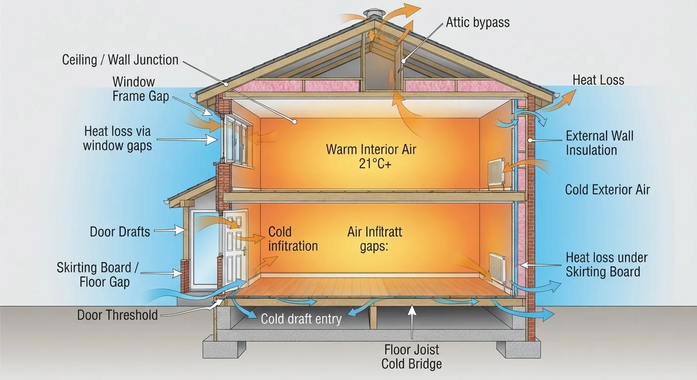 Draught-Proofing a Home: Where Heat Actually Escapes and What to Do About It