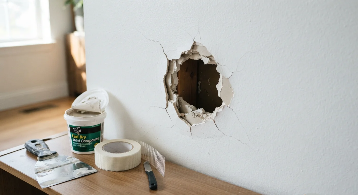 Drywall Repair from Hairline Crack to Fist-Sized Hole